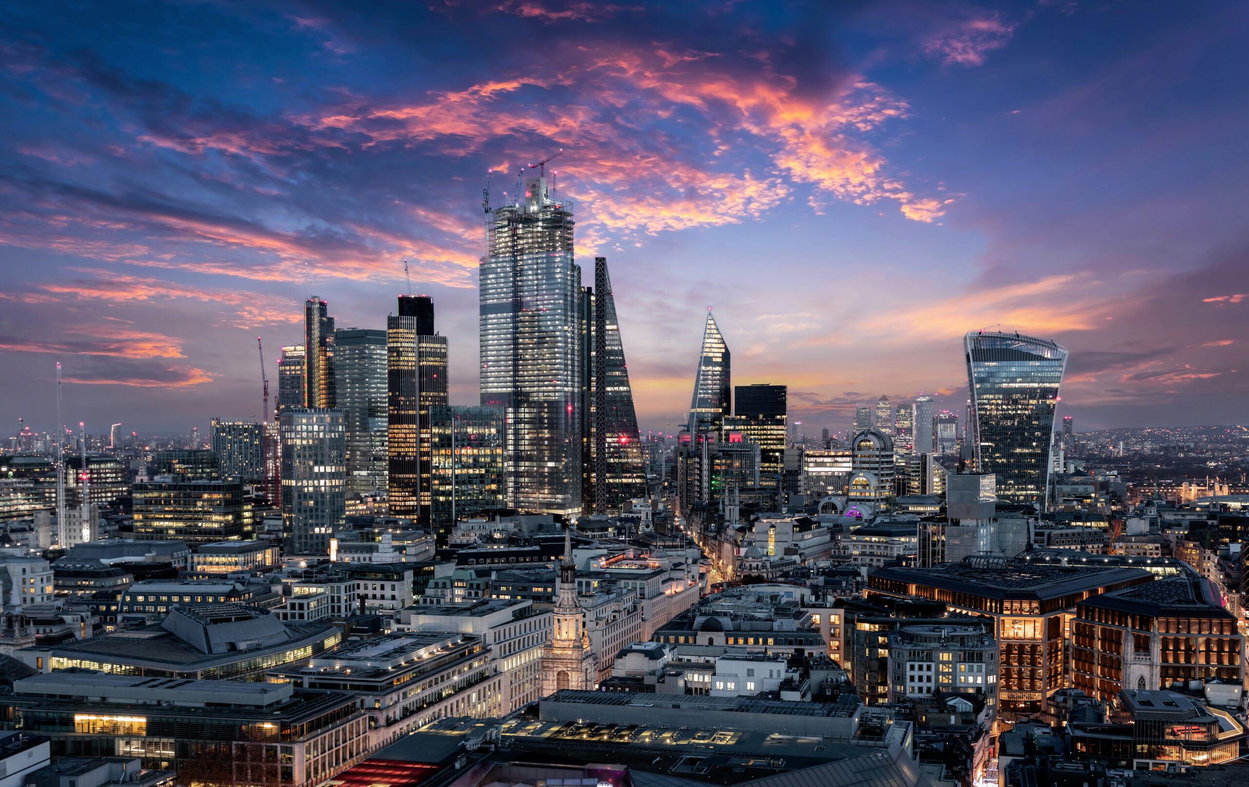 City of London Financial district investments
